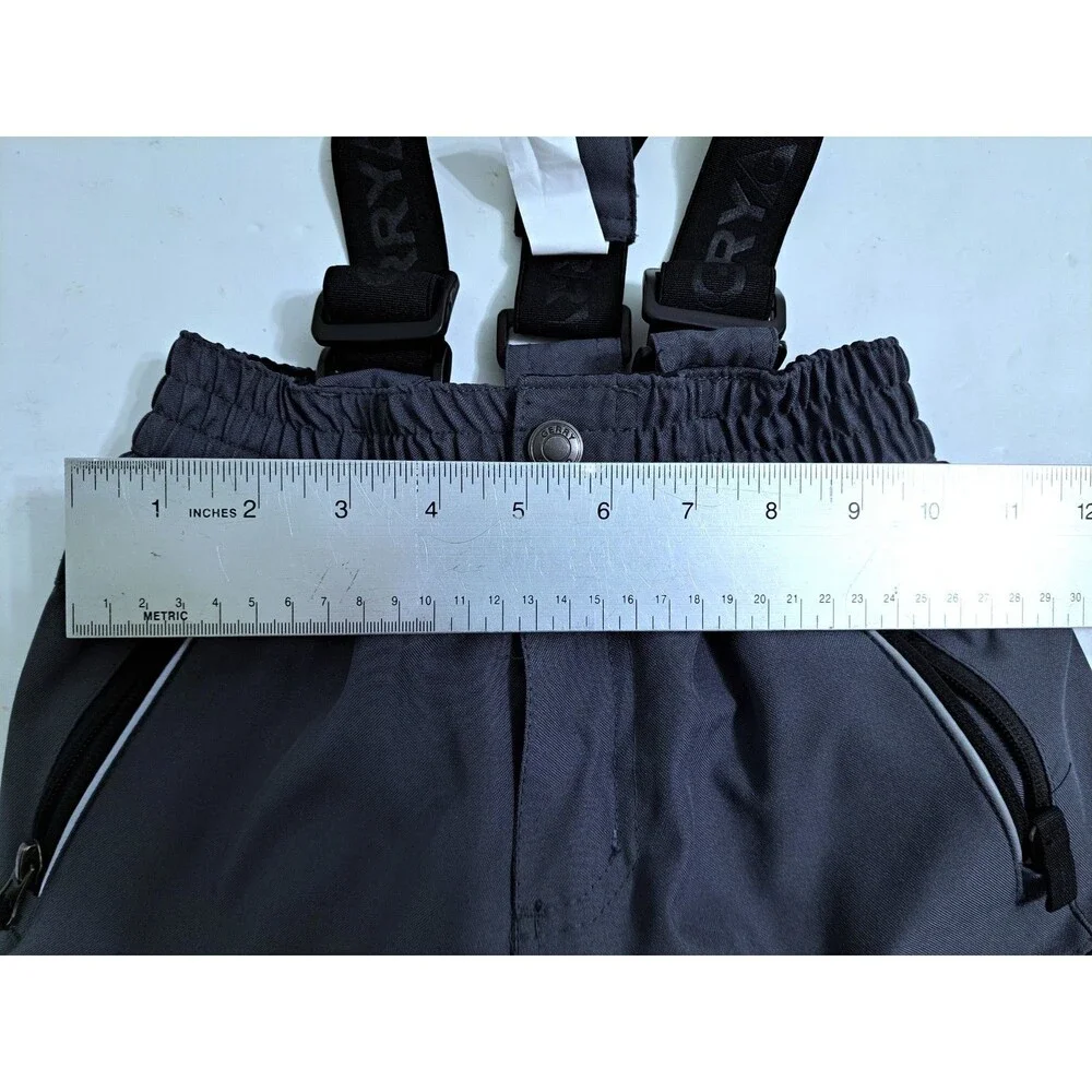 Gerry Ski Bib Youth Size XS 5/6 Gray Snowboarding Snow Pants Suspender Boys